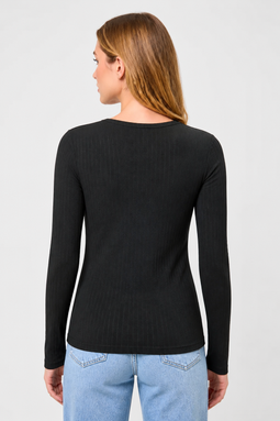 U.S. POLO ASSN. Women L/S T-shirt Carlotta Black