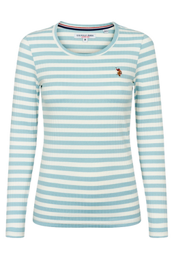 U.S. POLO ASSN. Women L/S T-shirt Chanett Cerulean