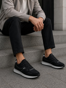 Hugo Boss Jonah Trainers Mix-Material Black