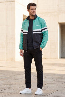 Levi's Colorblock Windbreaker Night Green