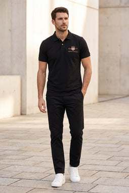 GANT Gold Shield Piqué Polo Regular Black