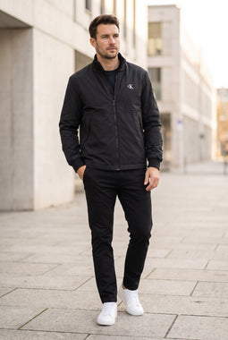 Calvin Klein Badge Padded Jacket Black