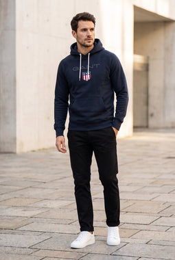 GANT Shield Hoodie Black