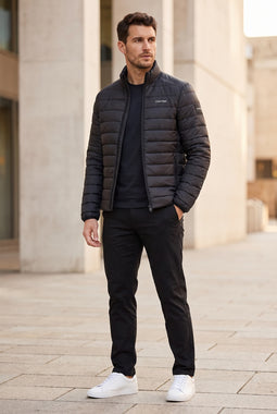 Calvin Klein Side Logo Puffer Jacket Black