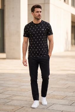 Ralph Lauren Dot Signature Tee Black