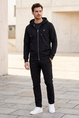 GANT Zip Hoodie Black