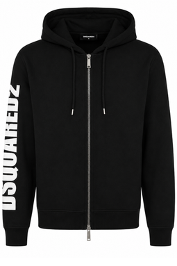 Dsquared2 Zip Hoodie Black