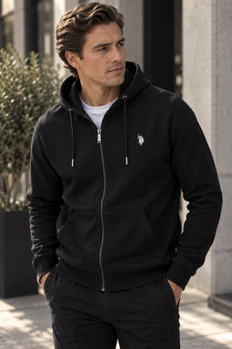 U.S. POLO ASSN. Zip Hoodie Otto Black