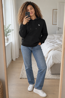 U.S. POLO ASSN. Women Hoodie Aba Black