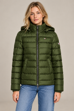 Tommy Hilfiger Women Hooded Down Jacket Army