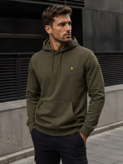 Lyle & Scott Logo Hoodie Olive