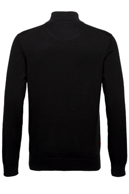 Timberland Half Zip Cotton Knit Black