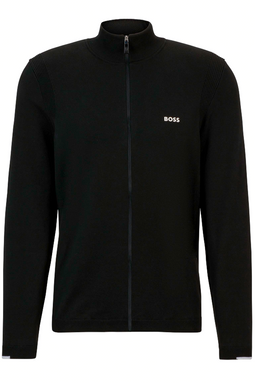 Hugo Boss Regular Full Zip Knit Black