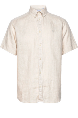 Les Deux Linen Kris SS Shirt Ivory