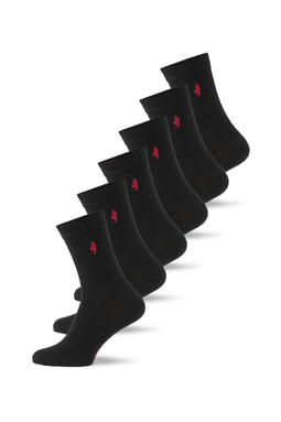 MCS 6-Pack Bamboo Socks Black