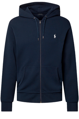 Ralph Lauren Double Knit Zip Hoodie Navy