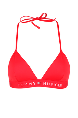 Tommy Hilfiger Women Bikini Top Triangle Red