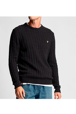 Lyle & Scott Cable Knit Washed