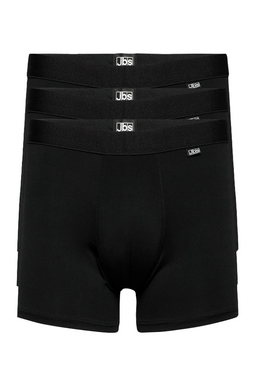 JBS 3-Pack Microfiber Boxers Black