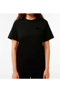 Lacoste Women Logo Tee Velour Black