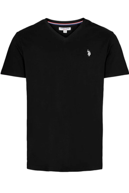 U.S. POLO ASSN. V-Neck T-shirt Cem Black