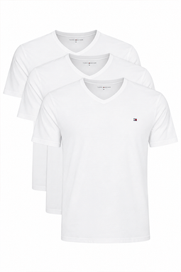 Tommy Hilfiger 3-Pack V-Neck Tee White