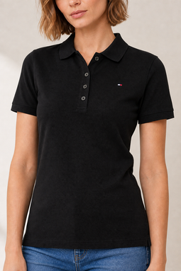 Tommy Hilfiger Women Polo Classic 1985 Black