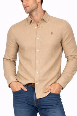 U.S. POLO ASSN. Linen Shirt Bolt Crockery