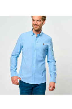 U.S. POLO ASSN. Oxford Slim Shirt Erlin Blue