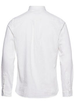 U.S. POLO ASSN. Linen Shirt Bolt White