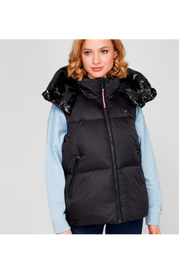 Tommy Hilfiger Women Puffer Vest Black