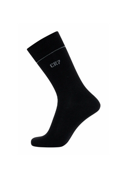 CR7 10-Pack Cotton Stretch Socks Black