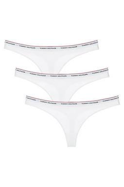 Tommy Hilfiger Women Thong 3-Pack White - Luxivo 