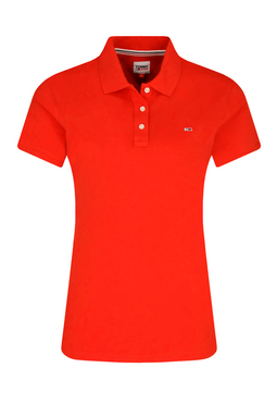 Tommy Hilfiger Women Slim Fit Polo Red - Luxivo 