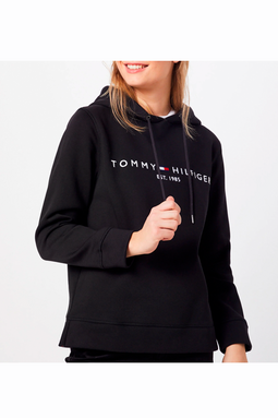 Tommy Hilfiger Women Est. Logo Hoodie Black