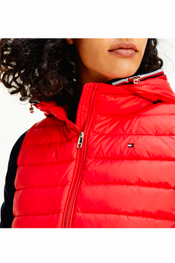 Tommy Hilfiger Women Down Filled Vest Red