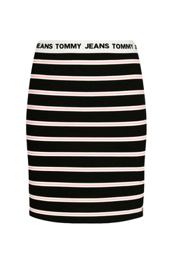 Tommy Hilfiger Women BodyCon Skirt Black Stripe - Luxivo 