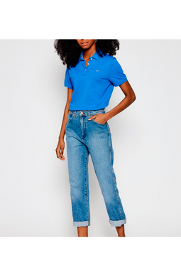 Tommy Hilfiger Women Slim Fit Polo Blue