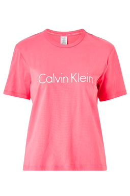 Calvin Klein Women S/S Crew Neck Tee Red - Luxivo 