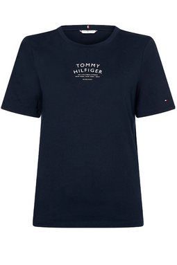 Tommy Hilfiger Women Curved Tee Navy