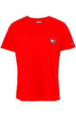 Tommy Hilfiger Women Heart Flag Tee Red