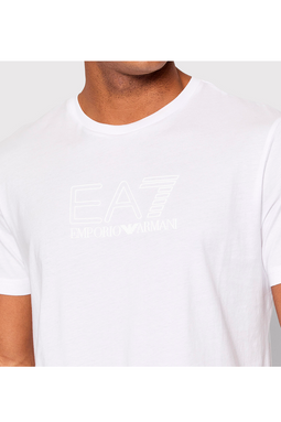 Armani EA7 Chest Logo Tee White