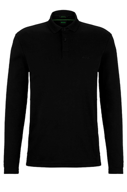 Hugo Boss L/S Interlock Pirol Polo Black