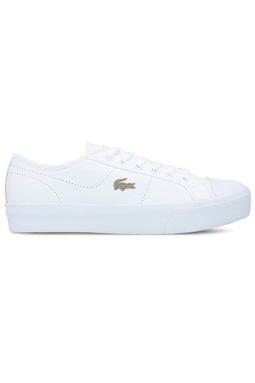 Lacoste Women Gold Logo Sneakers White - Luxivo 