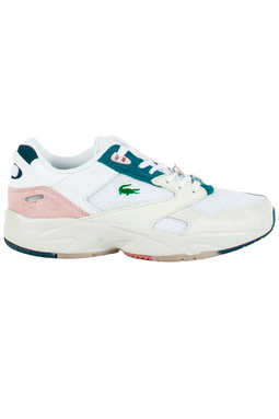 Lacoste Women Storm 96 Athletic Lo Sneakers White/Pink - Luxivo 