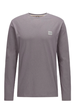 Hugo Boss Patch Logo L/S Tee Silver