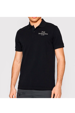 Peak Performance Essential Logo Polo Black