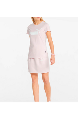 PUMA Women Essential Logo Tee Pink
