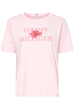 Tommy Hilfiger Women Tee Floral Print Pink