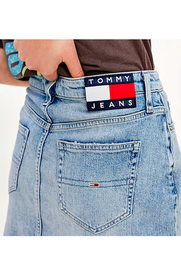Tommy Hilfiger Women Denim Skirt Flag Logo - Luxivo 